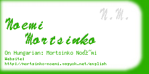 noemi mortsinko business card